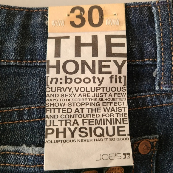 NWT Joe's Women's Jeans The Honey Booty Fit Straight Leg sz.30 - Picture 4 of 9